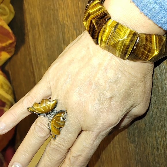 New Tigers Eye Ring and Bracelet - Picture 7 of 8